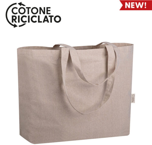 Borsa In Tela Di Cotone IMFAA Riutilizzabile | Grande 50x40 Cm | Spesa, Spiaggia, Fai Da Te | Naturale