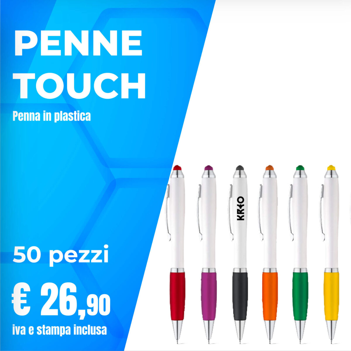 Penne Touch kit 50 pezzi