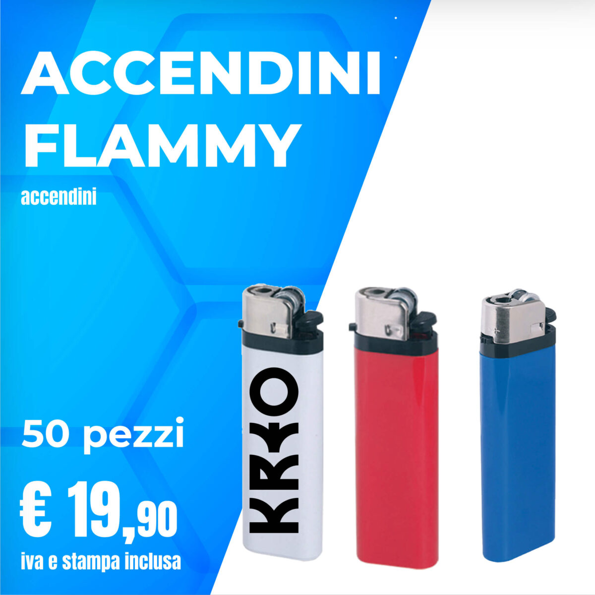 Accendini Flammy kit 50 pezzi