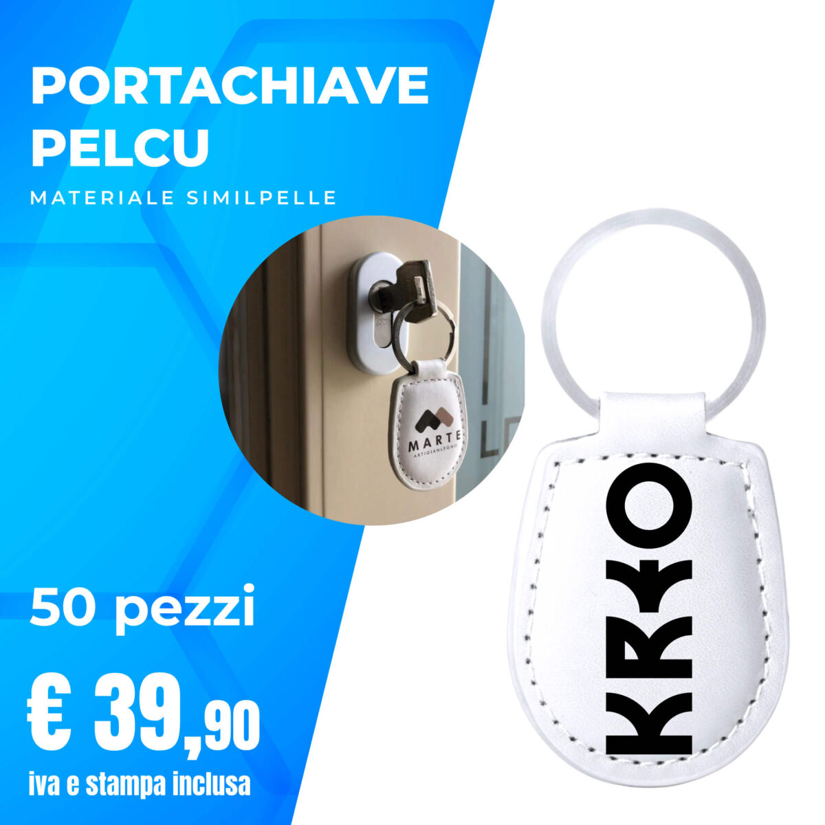 Portachiave Pelcu Kit 50 Pezzi