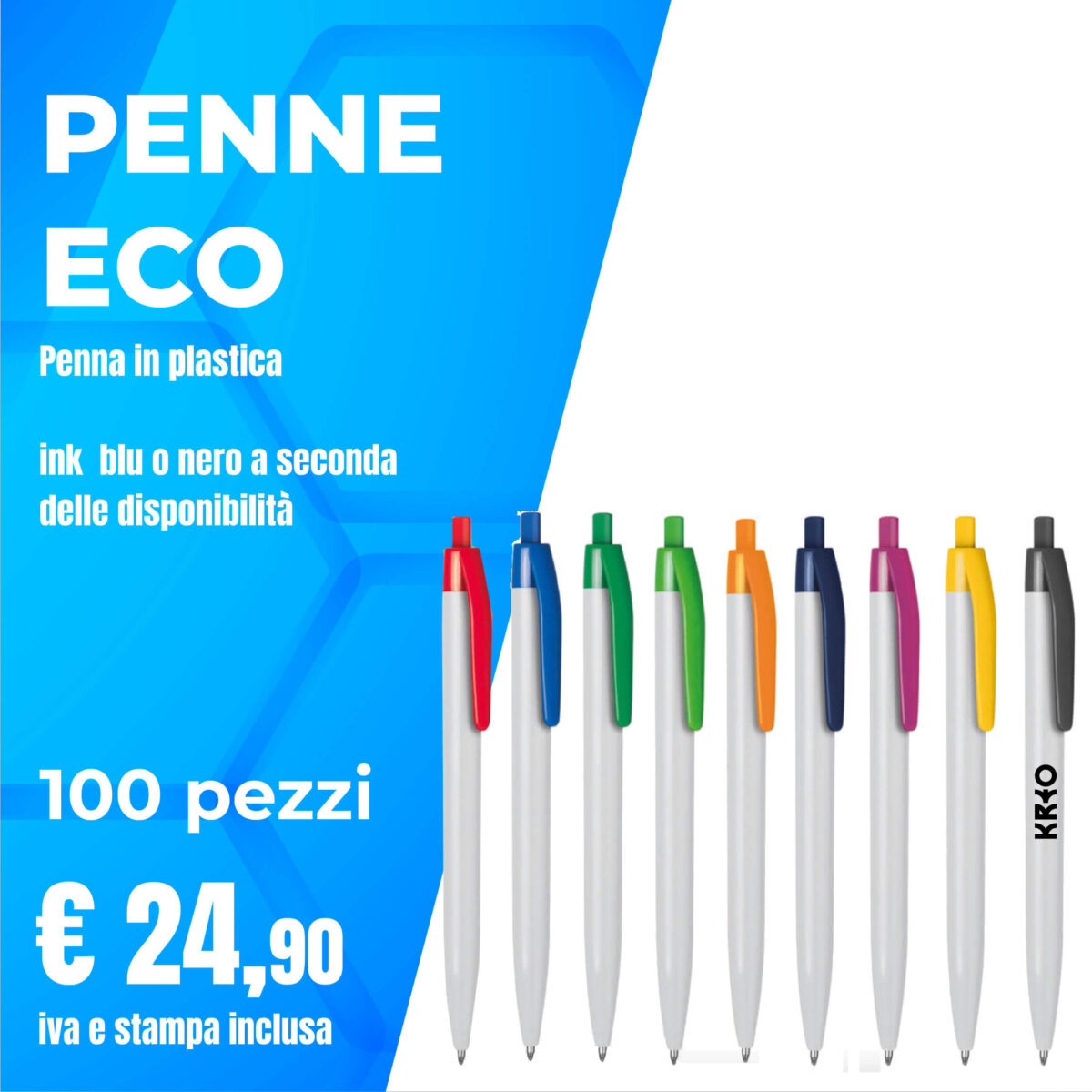 Penne Eco kit 100 pezzi