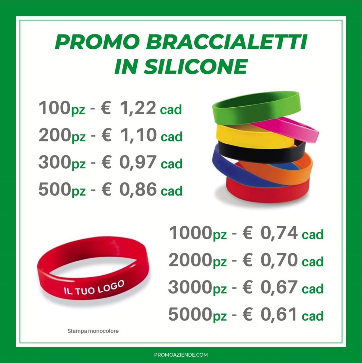 Promo Braccialetti In Silicone